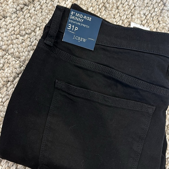 J. Crew 8" mid-rise black skinny jean in signature stretch - Picture 6 of 6